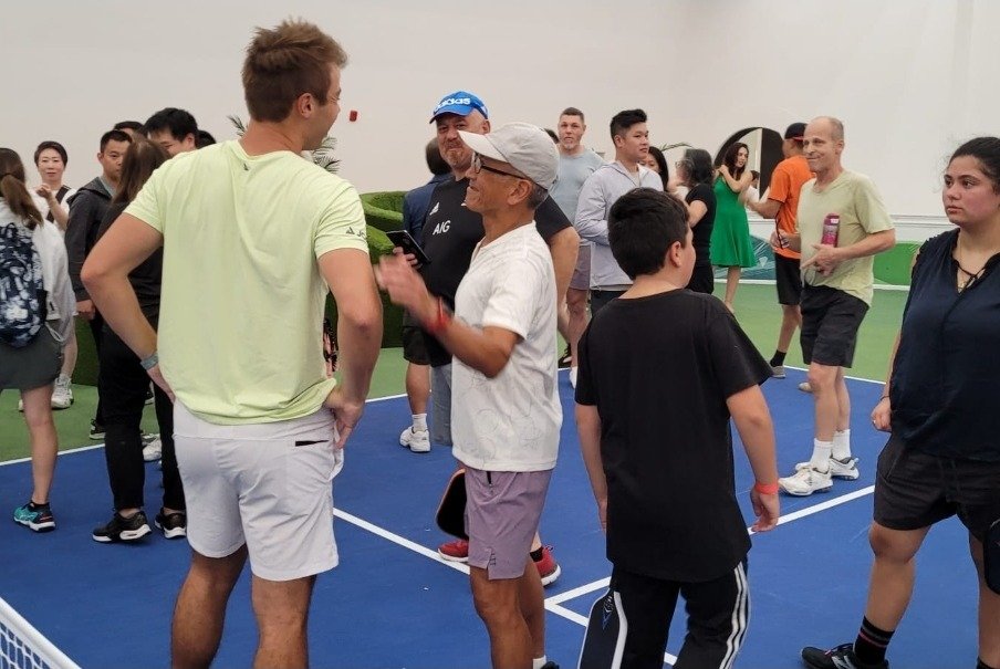 Richard Lee facing the world's #1 ranked pickleball player
