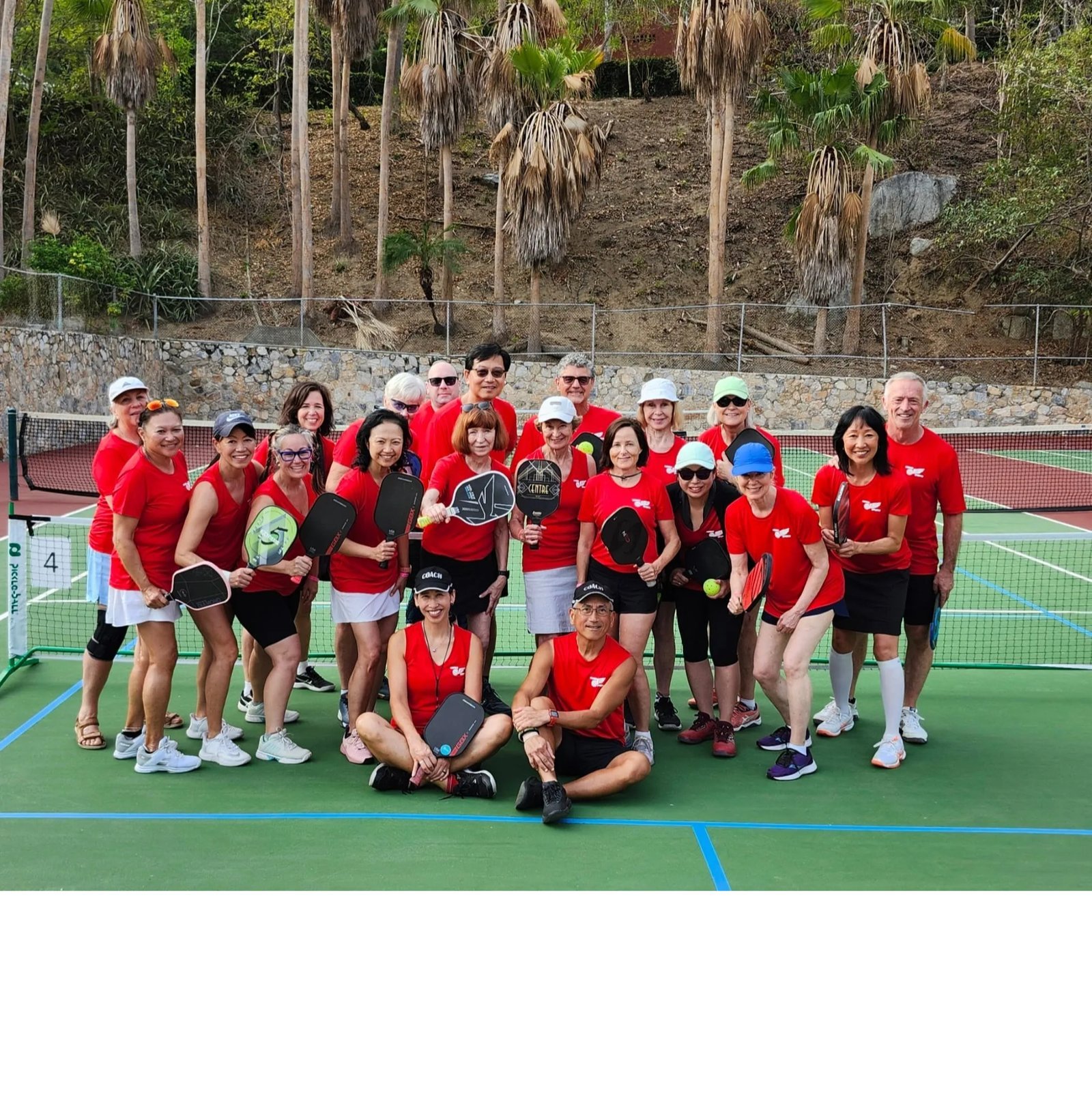 Group photo, Mexico Pickleball Playcation participants